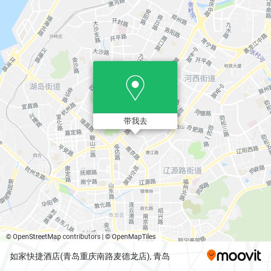 如家快捷酒店(青岛重庆南路麦德龙店)地图