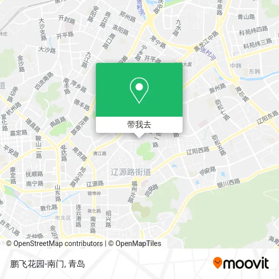 鹏飞花园-南门地图