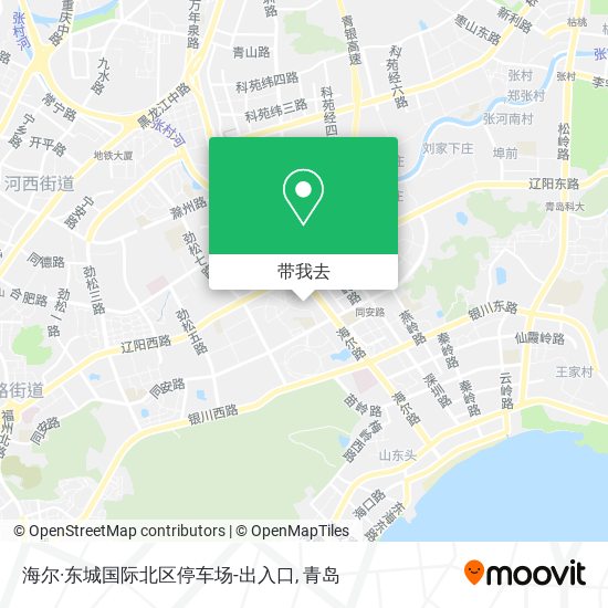 海尔·东城国际北区停车场-出入口地图