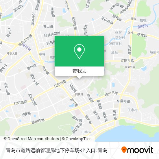 青岛市道路运输管理局地下停车场-出入口地图