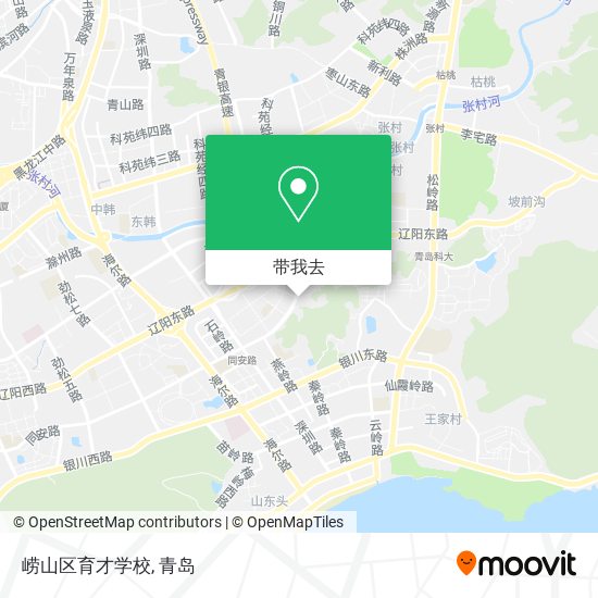 崂山区育才学校地图