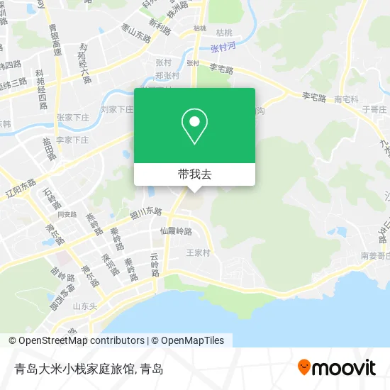 青岛大米小栈家庭旅馆地图