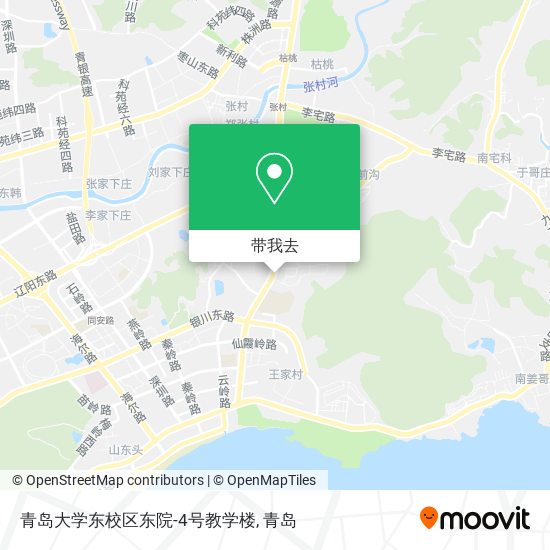 青岛大学东校区东院-4号教学楼地图