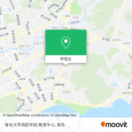 青岛大学高职学院-教育中心地图