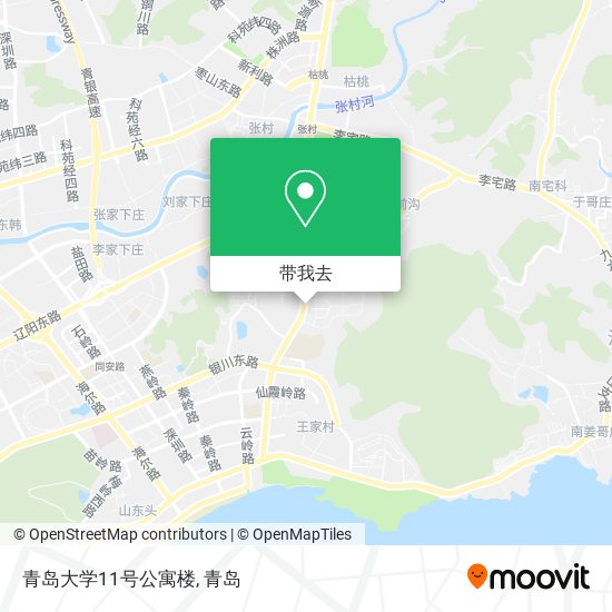 青岛大学11号公寓楼地图