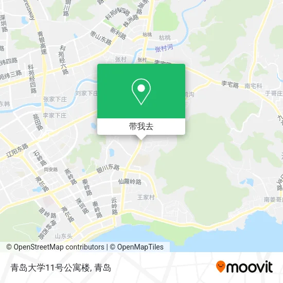 青岛大学11号公寓楼地图