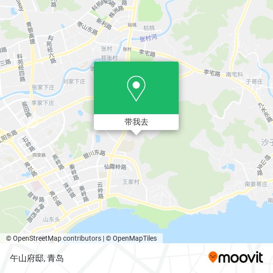 午山府邸地图