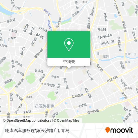 轮库汽车服务连锁(长沙路店)地图