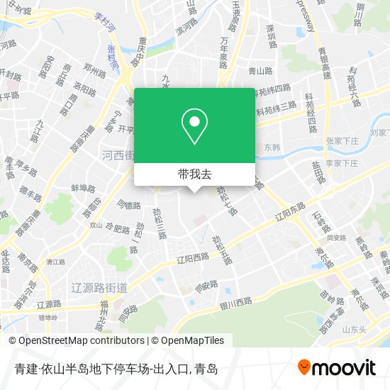 青建·依山半岛地下停车场-出入口地图