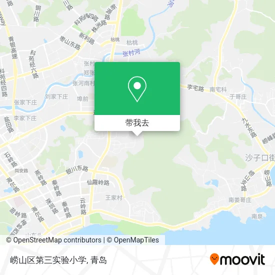 崂山区第三实验小学地图