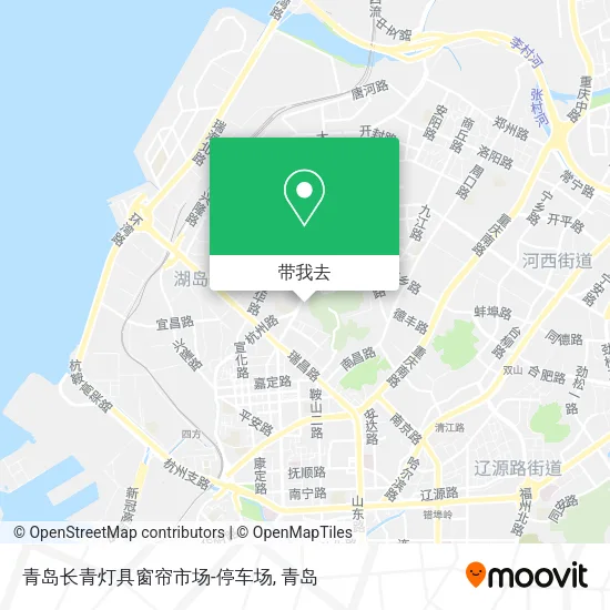 青岛长青灯具窗帘市场-停车场地图