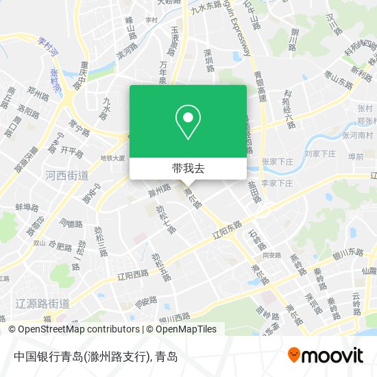 中国银行青岛(滁州路支行)地图