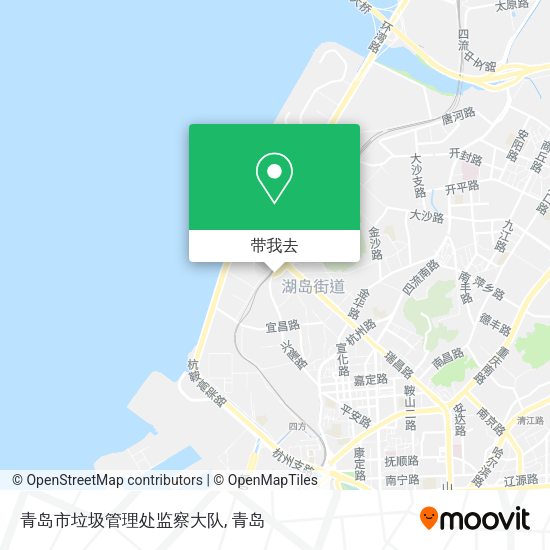 青岛市垃圾管理处监察大队地图