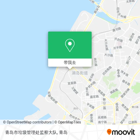 青岛市垃圾管理处监察大队地图