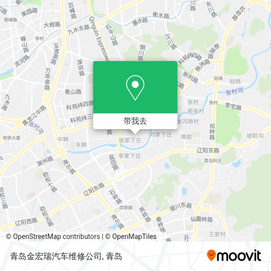青岛金宏瑞汽车维修公司地图