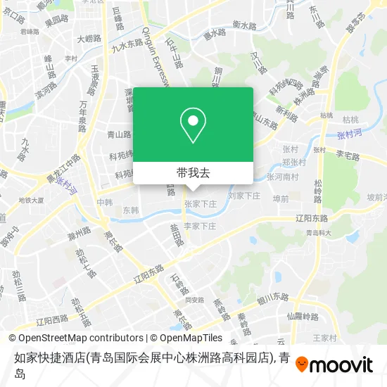 如家快捷酒店(青岛国际会展中心株洲路高科园店)地图