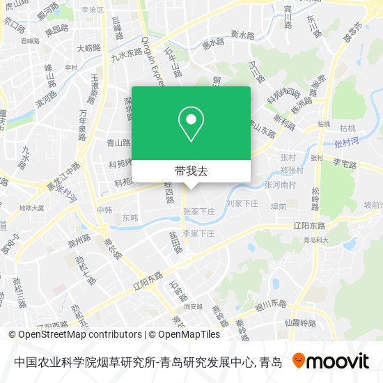 中国农业科学院烟草研究所-青岛研究发展中心地图