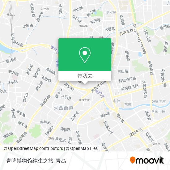 青啤博物馆纯生之旅地图