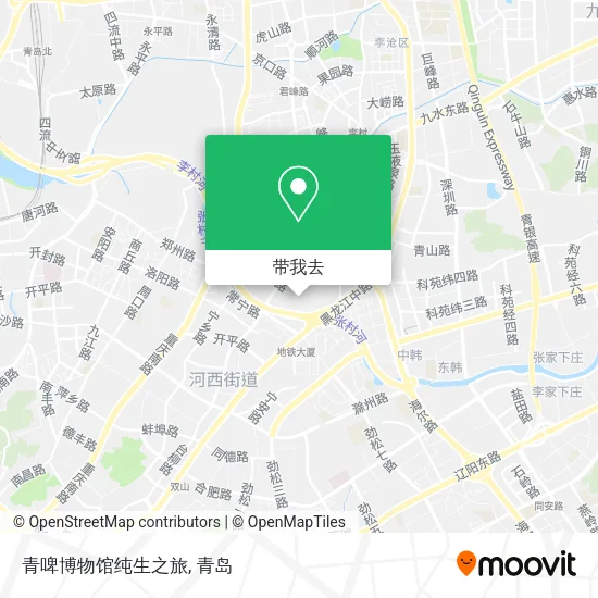 青啤博物馆纯生之旅地图