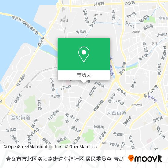 青岛市市北区洛阳路街道幸福社区-居民委员会地图