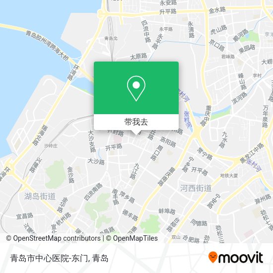 青岛市中心医院-东门地图