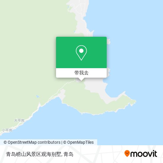 青岛崂山风景区观海别墅地图