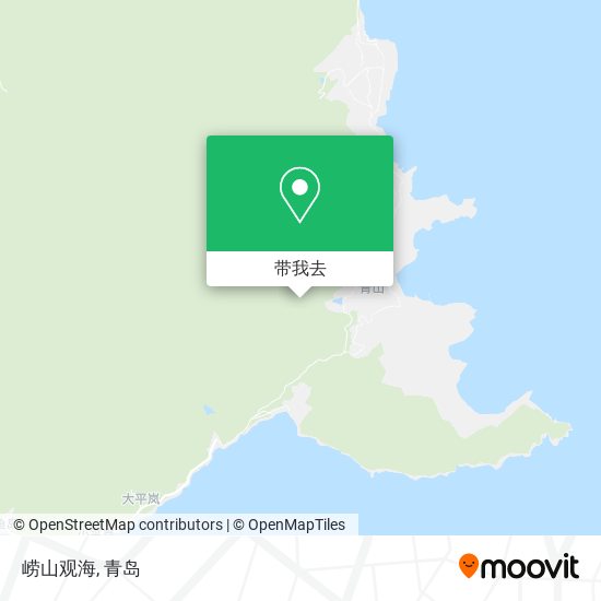 崂山观海地图
