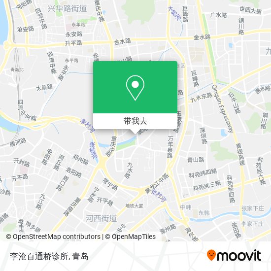 李沧百通桥诊所地图