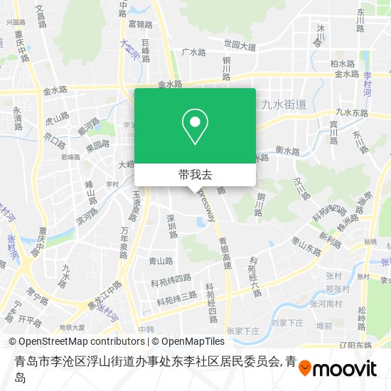 青岛市李沧区浮山街道办事处东李社区居民委员会地图