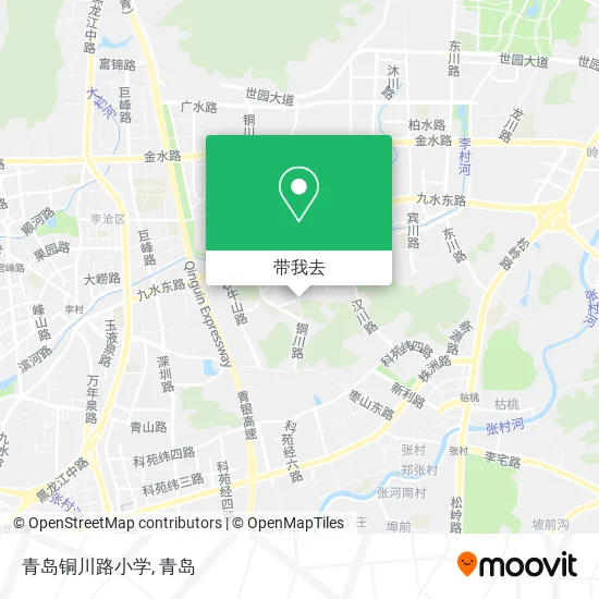 青岛铜川路小学地图