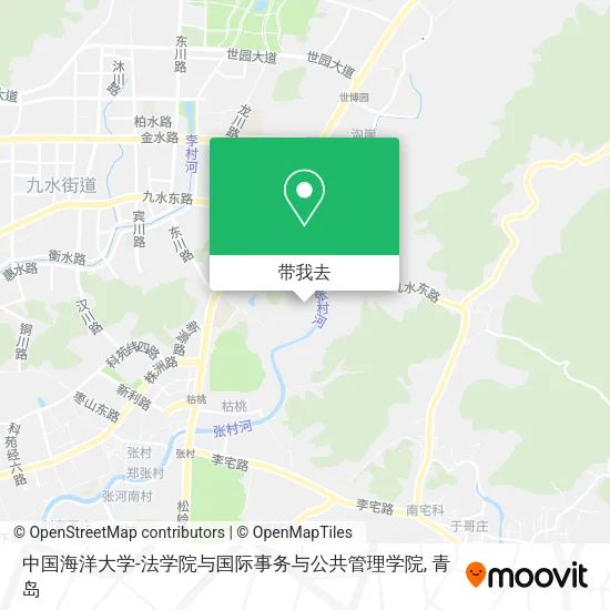 中国海洋大学-法学院与国际事务与公共管理学院地图