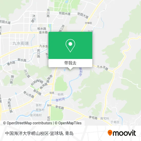中国海洋大学崂山校区-篮球场地图