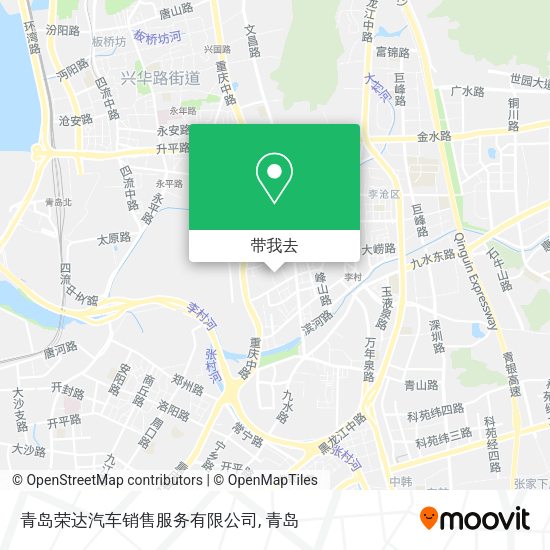 青岛荣达汽车销售服务有限公司地图
