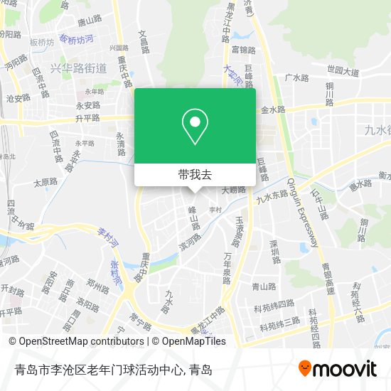 青岛市李沧区老年门球活动中心地图