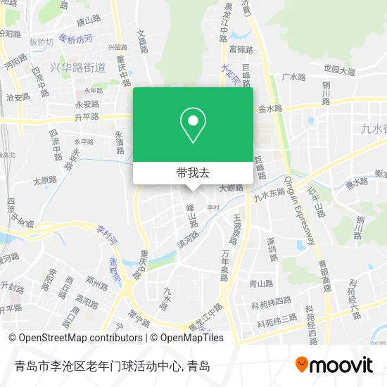 青岛市李沧区老年门球活动中心地图