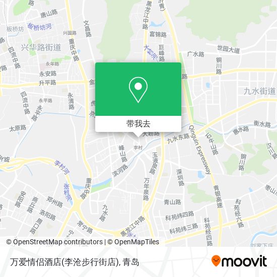 万爱情侣酒店(李沧步行街店)地图