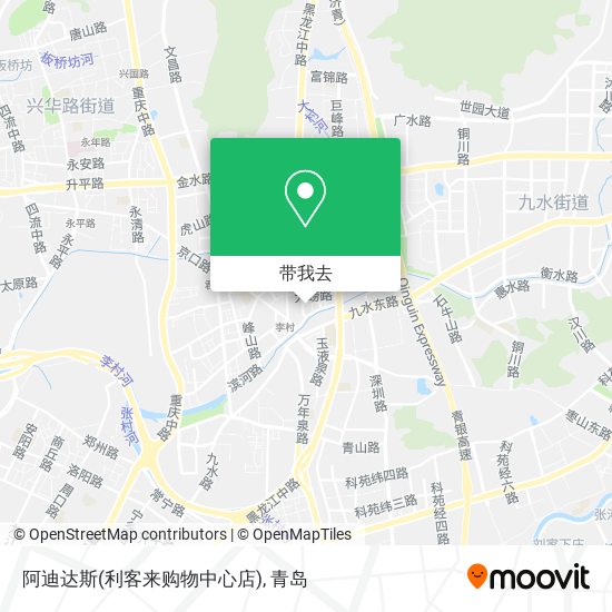 阿迪达斯(利客来购物中心店)地图