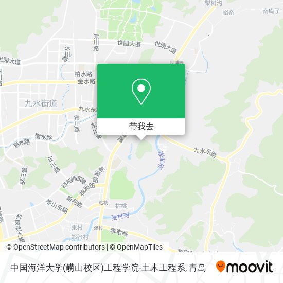 中国海洋大学(崂山校区)工程学院-土木工程系地图