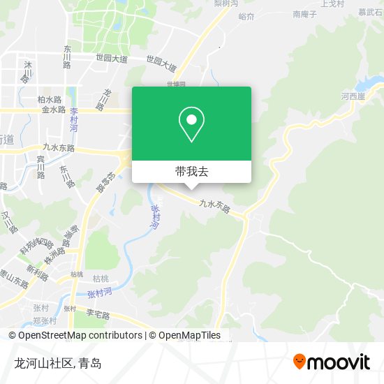龙河山社区地图