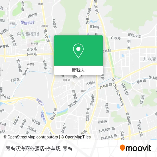 青岛沃海商务酒店-停车场地图