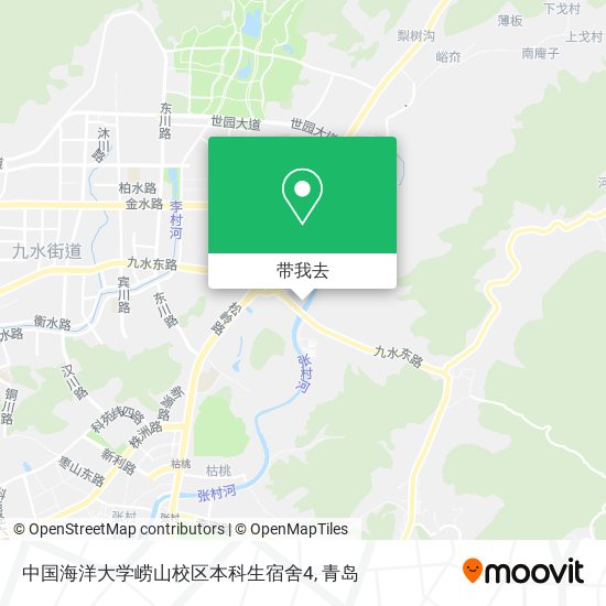 中国海洋大学崂山校区本科生宿舍4地图