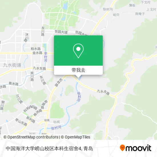 中国海洋大学崂山校区本科生宿舍4地图