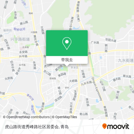 虎山路街道秀峰路社区居委会地图
