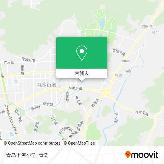 青岛下河小学地图