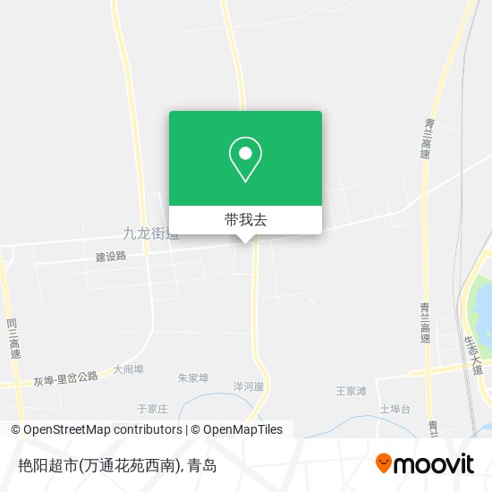 艳阳超市(万通花苑西南)地图