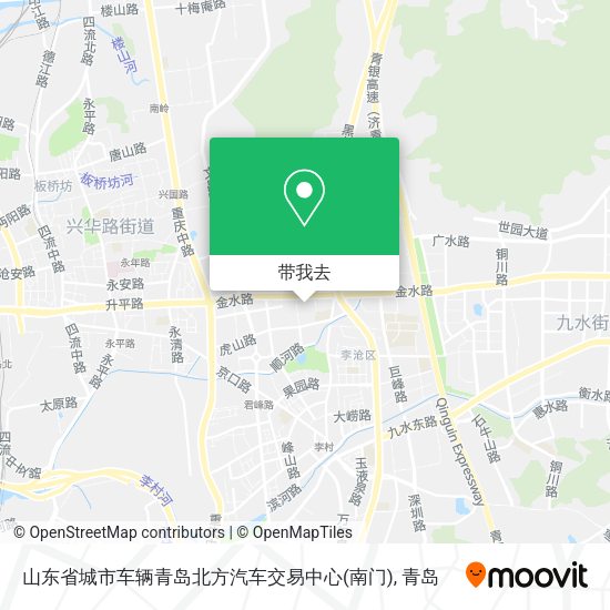 山东省城市车辆青岛北方汽车交易中心(南门)地图