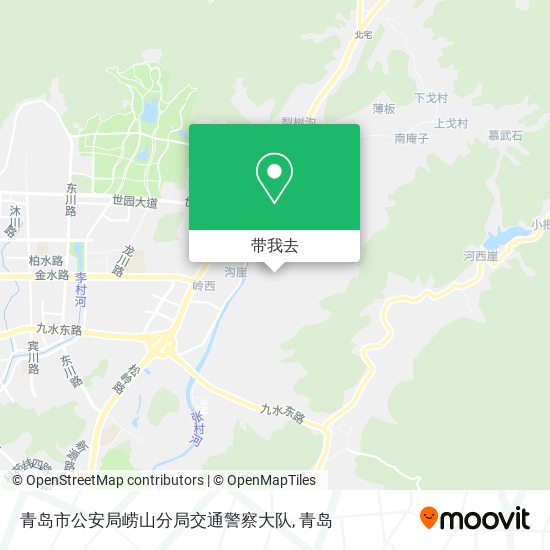 青岛市公安局崂山分局交通警察大队地图