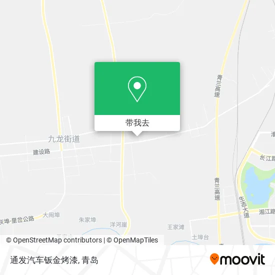 通发汽车钣金烤漆地图