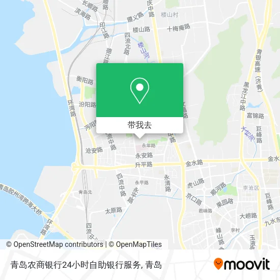 青岛农商银行24小时自助银行服务地图