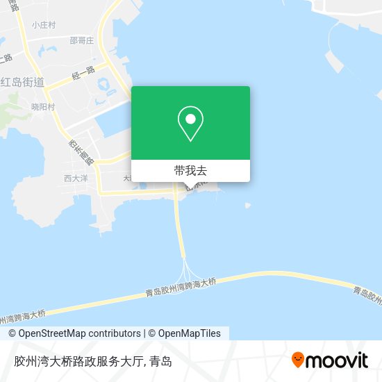胶州湾大桥路政服务大厅地图